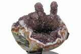 Amethyst Stalactite Formation on Metal Stand - Uruguay #139832-4